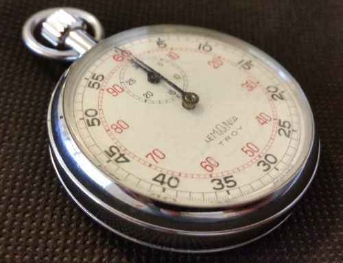 Lemania Troy Swiss stopwatch in an excellent condition. 