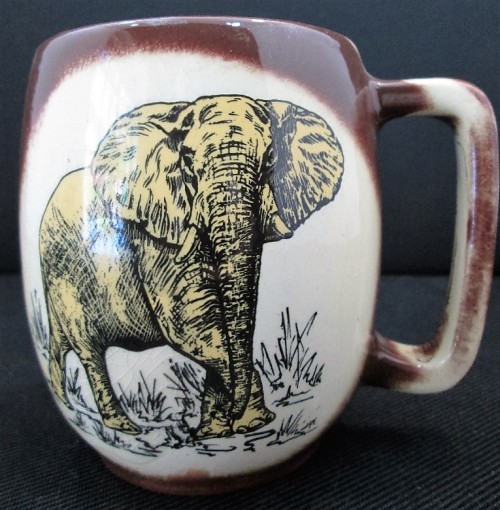 Kruger National Park Mug: Elephant - Height 11cm