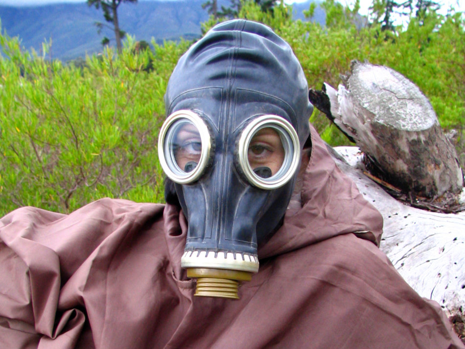 rubber gas mask Russian