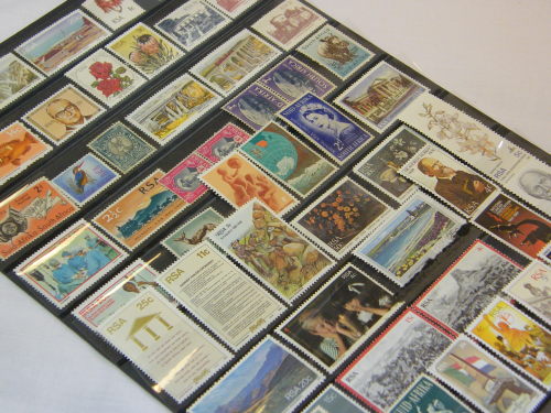 South Africa lot of 54 mint stamps - most not hinged
