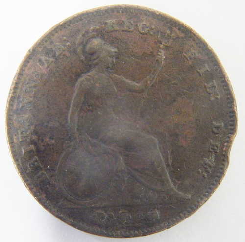 1855 Great Britain one penny - Victoria - Copper coin as per photo