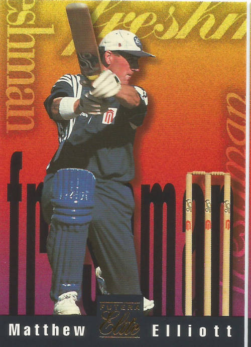 Trading Cards - MATHEW ELLIOT - 96 FUTERA CRICKET PREMIUM ELITE ...
