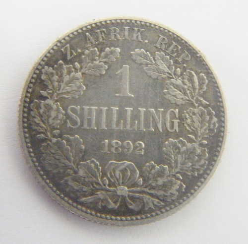 1892 ZAR Kruger Shilling VF