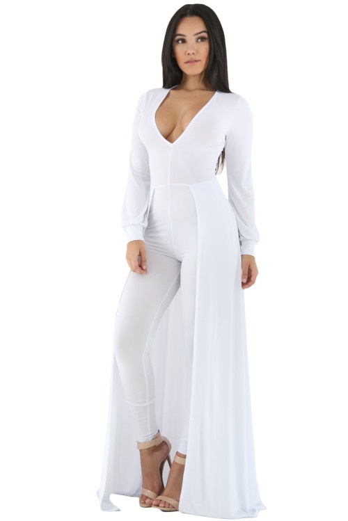 Playsuits & Jumpsuits - *DIVA RANGE* White Maxi Skirt Overlay Elegant ...
