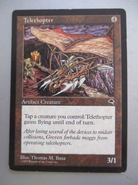 Trading Cards - MAGIC THE GATHERING - TRADING CARDS - RARE - TELETHOPTER & 2 FREE CARDS was ...
