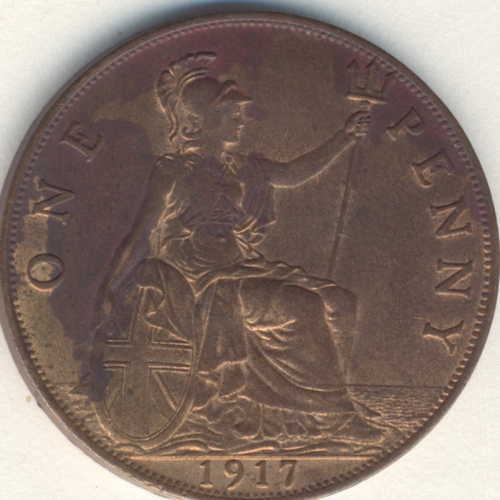 1917 Great Britain 1 Penny