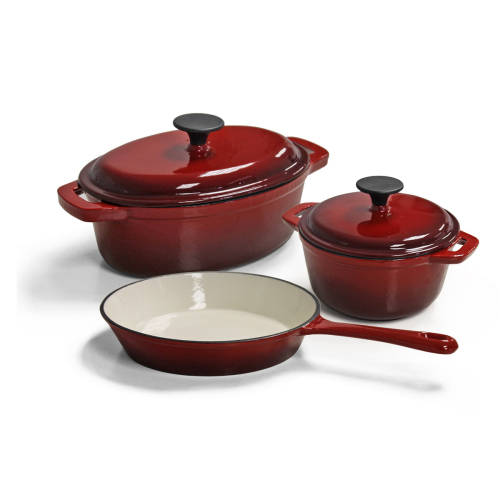Cookware Sets Cast Iron 5 Piece Cookware Set was sold for R629.00