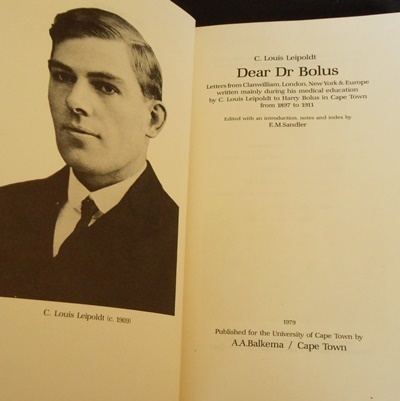 Biographies & Memoirs - Africana Dear Dr Bolus C Louis Leipoldt was sold for R130.00 on 18 Jul ...