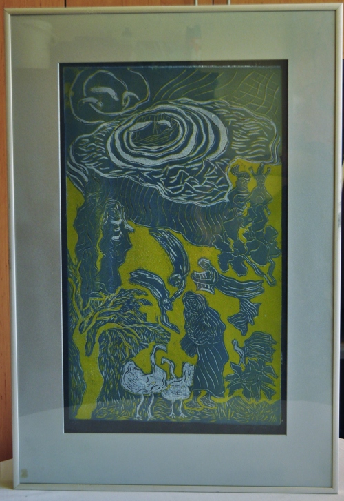 Carole Woolf (Kesner) - Limited Edition Etching 'The Tempest' 2/5 signed C Woolf Feb '79