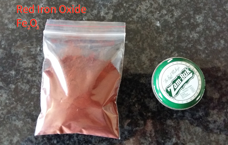 30 gram bag of red iron oxide
