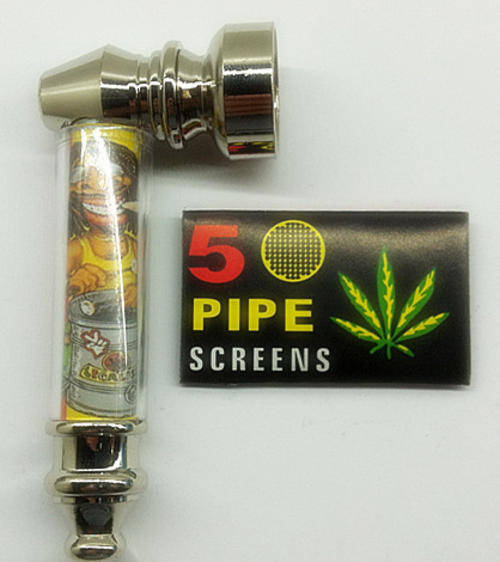Pipes Bong Smoking Pipes with 5 pipe screens was listed for R25.00 on