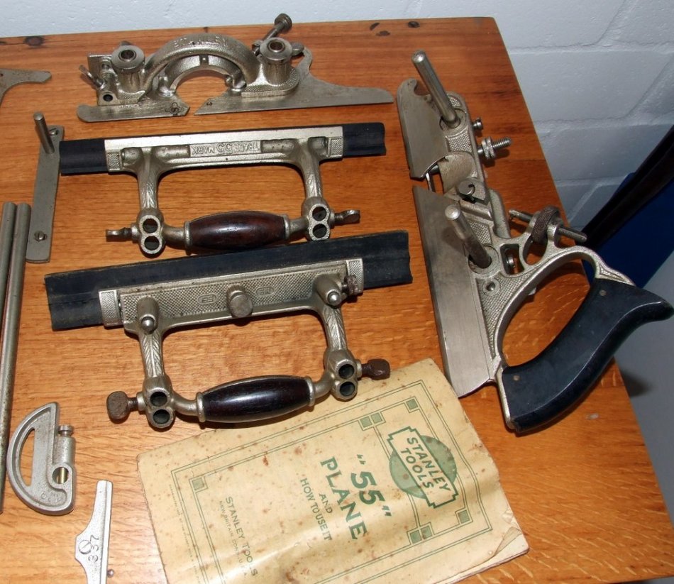 Tools - Stanley 55 Combination Plane 55 cutters excellent ...