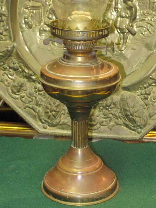 Lamps & Lanterns VINTAGE COPPER AND BRASS PARAFFIN LAMP was listed