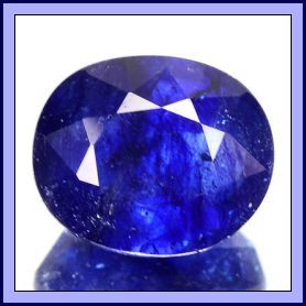Sapphire Blue Oval  