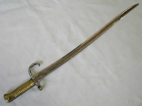 Bayonets - French 1866 Chassepot Yataghan bayonet - as per photo was ...