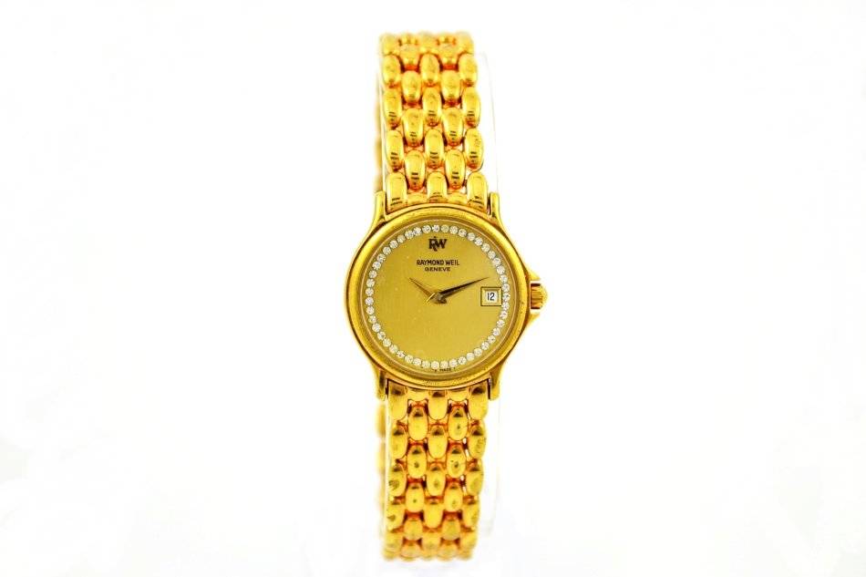 Rare & Collectible Watches Vintage Raymond Weil 18kt Gold Plated