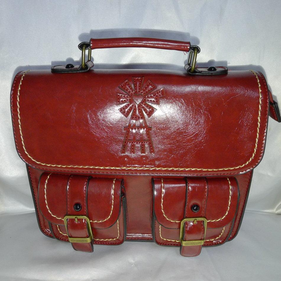 Handbags Bags Cotton Road Briefcase Handbag Hard Leather Cotton Road Briefcase Handbag Hard Leather Windmill Design
