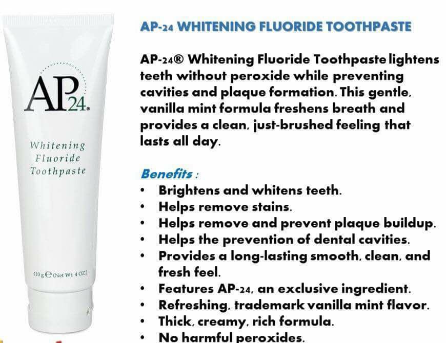 Whitening - Nu Skin AP-24 Whitening Toothpaste was listed 