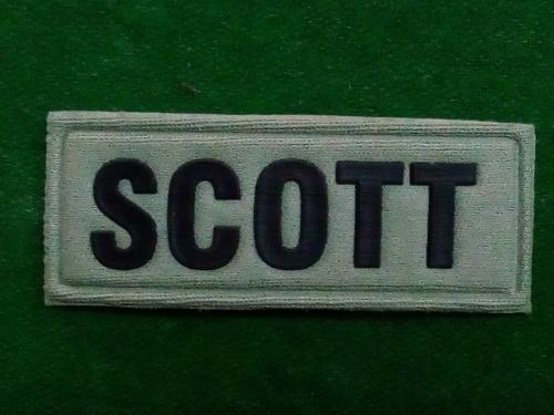 South African Army - SADF / SANDF .. IRON ON NAME TAG ... SOLDIER 2000 ...