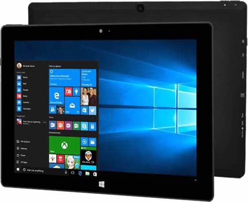 W1708 10quot Quad Core Windows 10 Tablet Notebook Tablets Black