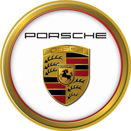 Porsche , Logo , Round Classic Metal Sign