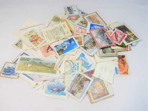 Lot of more than 110 South Africa stamps on piece