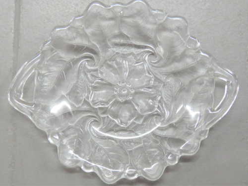 Vintage glass snack platter - 30 cm