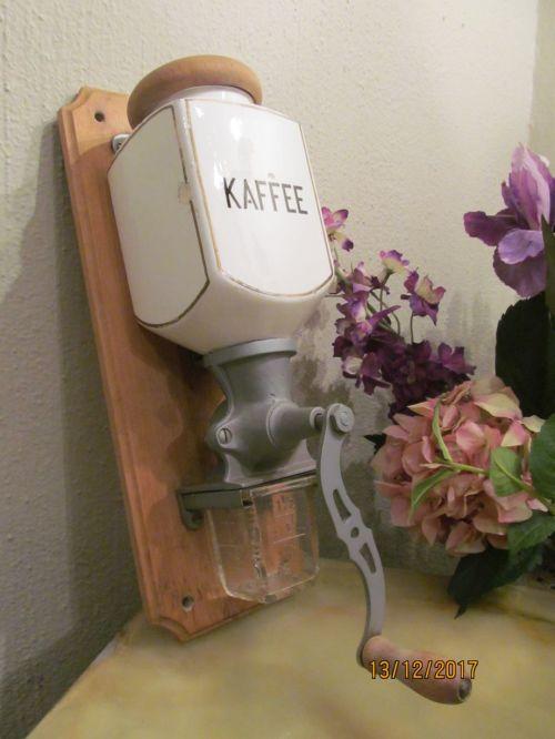 Appliances - 1930's KAFFEE !! Vintage 1930's German Ceramic & Wood Wall ...