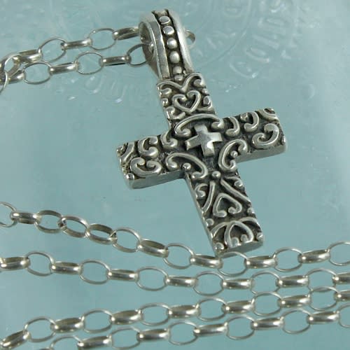 Sterling Silver Cross with Chain 