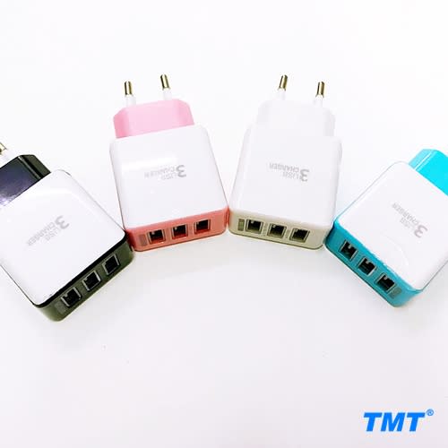 3 Port High Speed USB Charger Adapter | Available in 4 Colors | TMT Durban