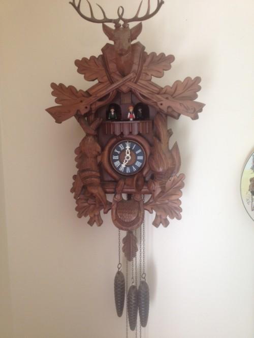 Cuckoo & Wall Clocks - Black Forest Cuendet Schweizerlandler Swiss ...