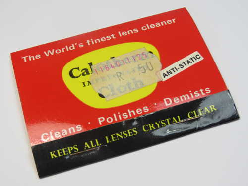 Calotherm Impregnated cloth - "The world's finest lens cleaner"