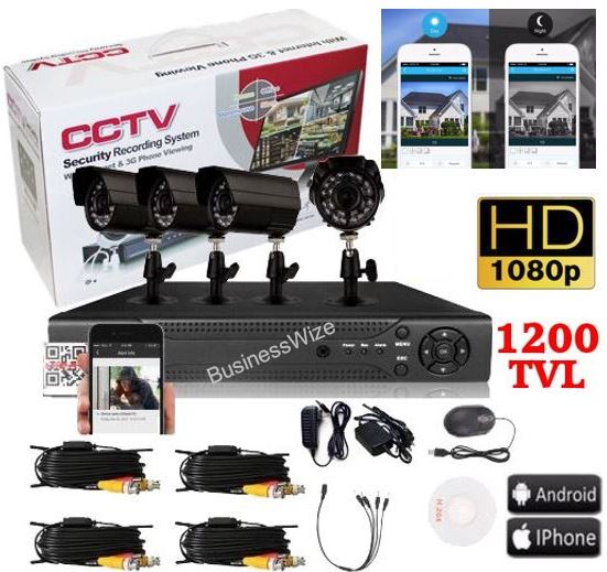 cctv security recording system with internet and 5g phone viewing