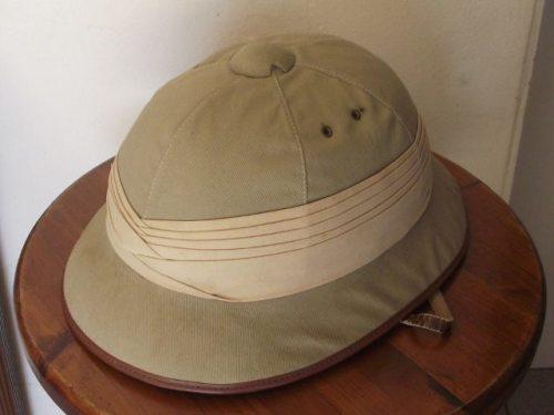 Headgear - VINTAGE RHODESIAN PITH HELMET LABELLED & MADE BY SUN SHADE ...