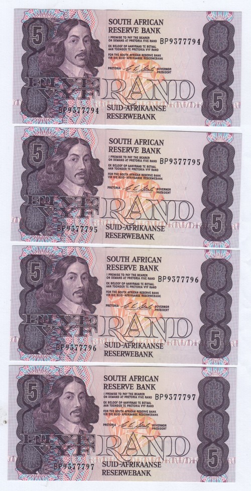 CL Stals lot of 10 consecutive R5 notes - Uncirculated