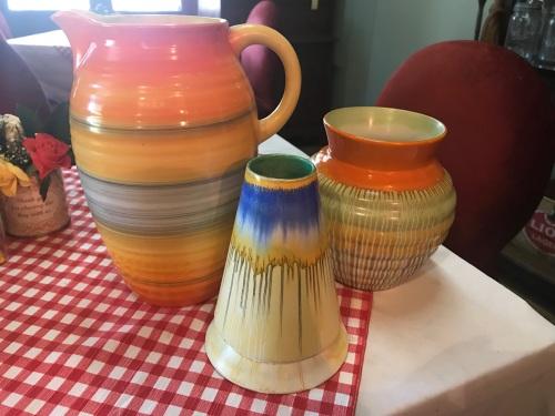 English Porcelain Shelley Vases Collection Of 3 In Mint