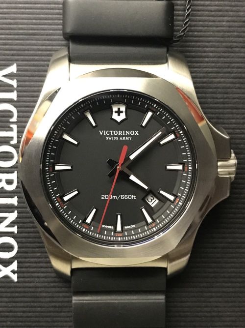 Men's Watches - Victorinox INOX Black Watch  further other Swiss Army  