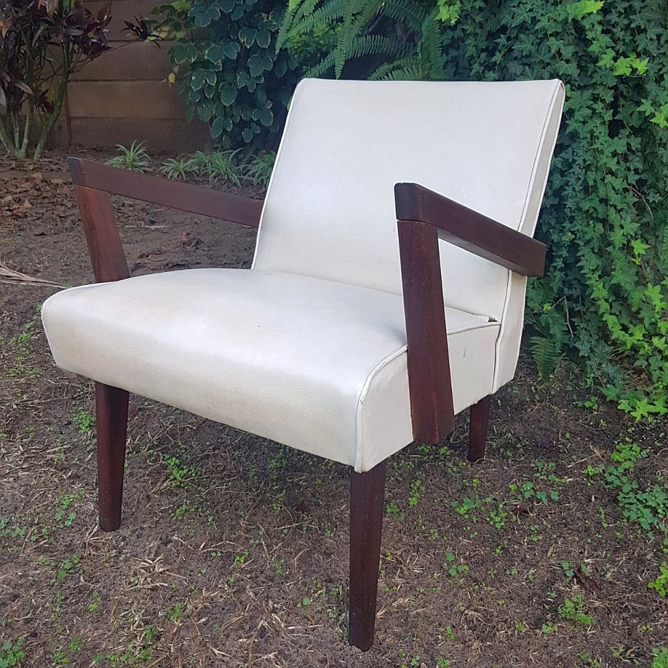 Accent Chair - Original mid-century, this beautiful angular wood frame, contemporary chair is making a splash again
