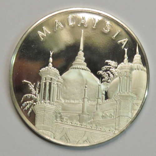 Malaysia United Nations proof sterling silver medallion - Weighs 12,7 Grams