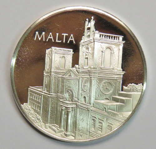 Malta United Nations proof sterling silver medallion - Weighs 13,2 grams