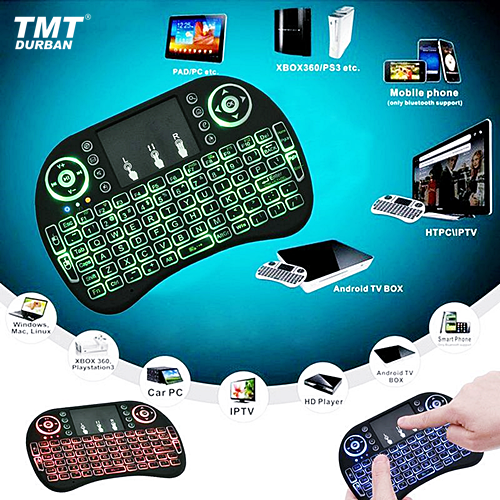 2.4Ghz Mini Wireless Backlit Keyboard with Mouse & Touchpad | TMT Durban