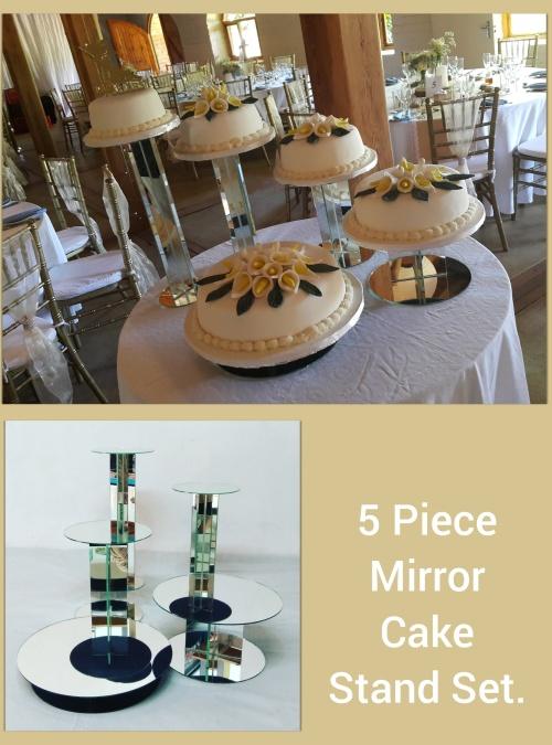 Other Wedding  Supplies 5 Piece Cake  Stand  Set Mirror 