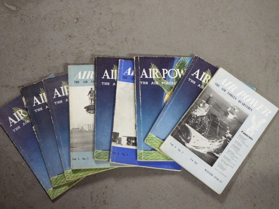 Lot of 9 Air Power - The Air Forces Quarterly booklets