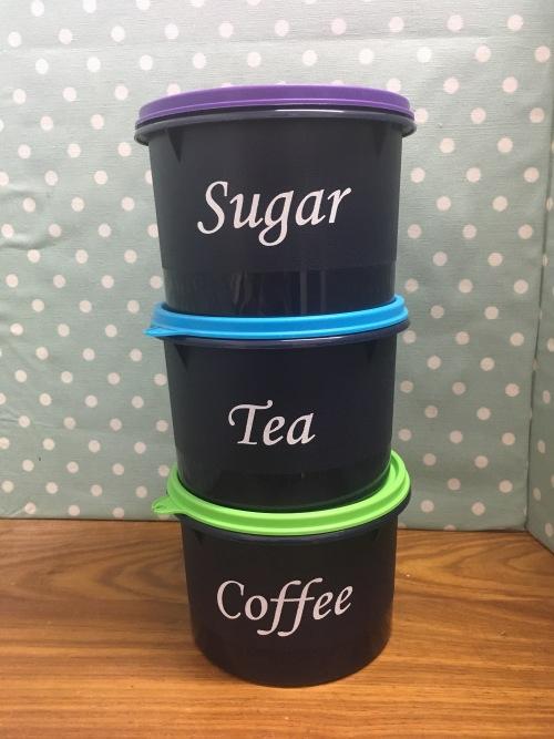 tupperware tea coffee sugar