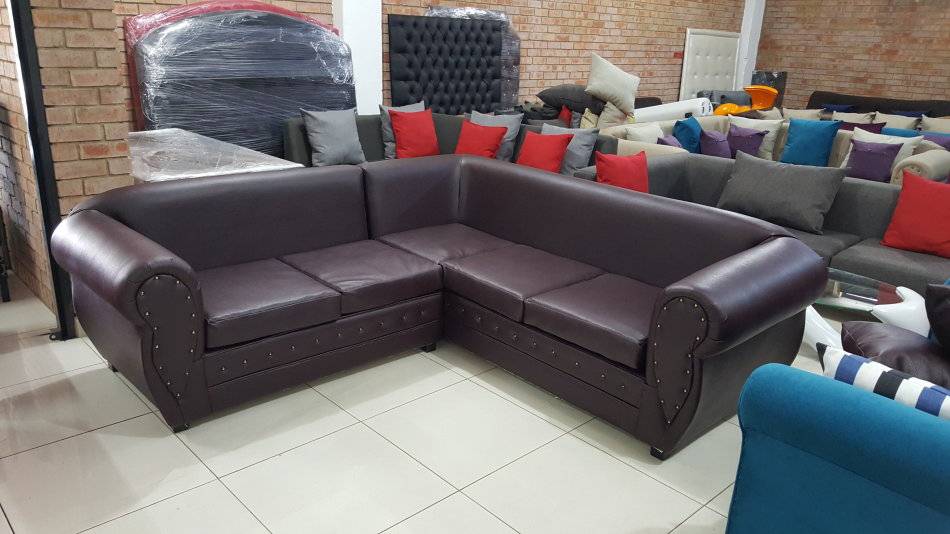 Couches & Chairs PU Leather Corner Couch / Sofa was sold for R3,800.