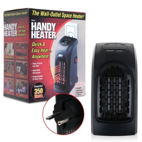 Heaters - PORTABLE WALL-OUTLET HANDY FAN SPACE HEATER WARM AIR ...