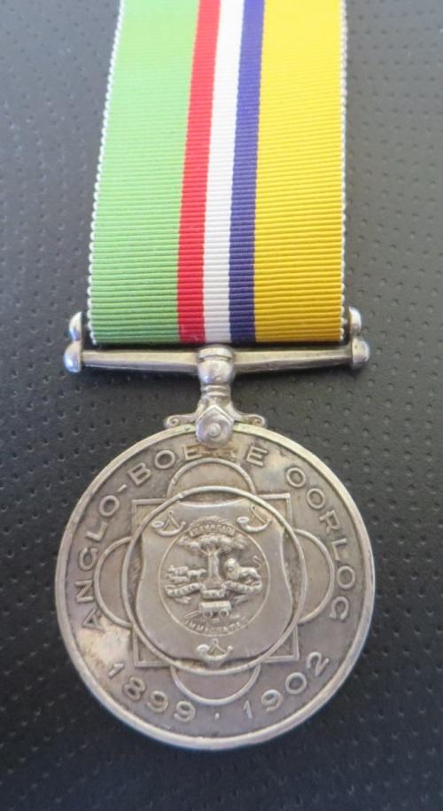 Boer War - Anglo Boer War Medal awarded to - Burger. P.J Van Biljon ...