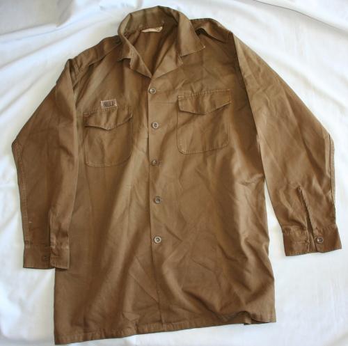 Uniforms - SADF NUTRIA BROWN SHIRT-- EXTRA LARGE -- AS USED IN BUSH WAR ...