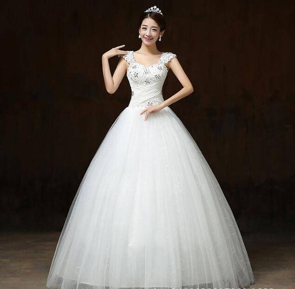Wedding Dresses - Bridal Wedding Gowns White Beaded