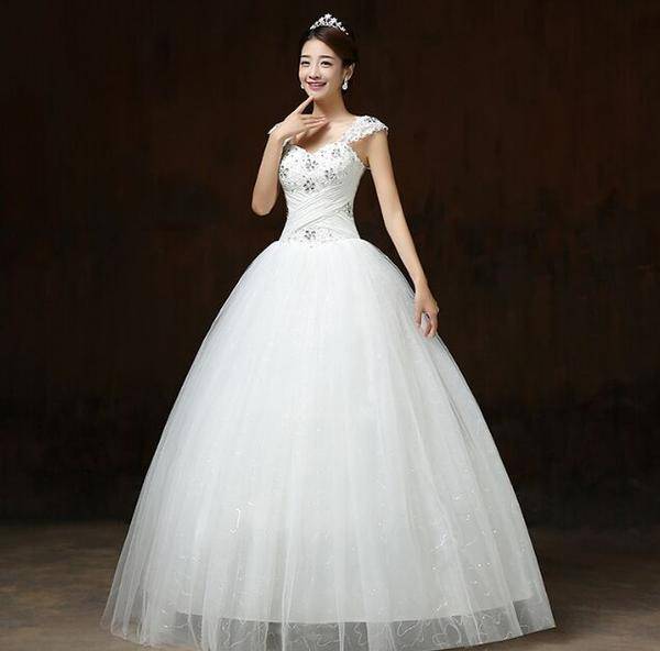 Wedding Dresses - Bridal Wedding Gowns White Beaded